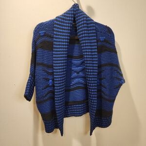 Express women's blue open front knitted cardigan size XS